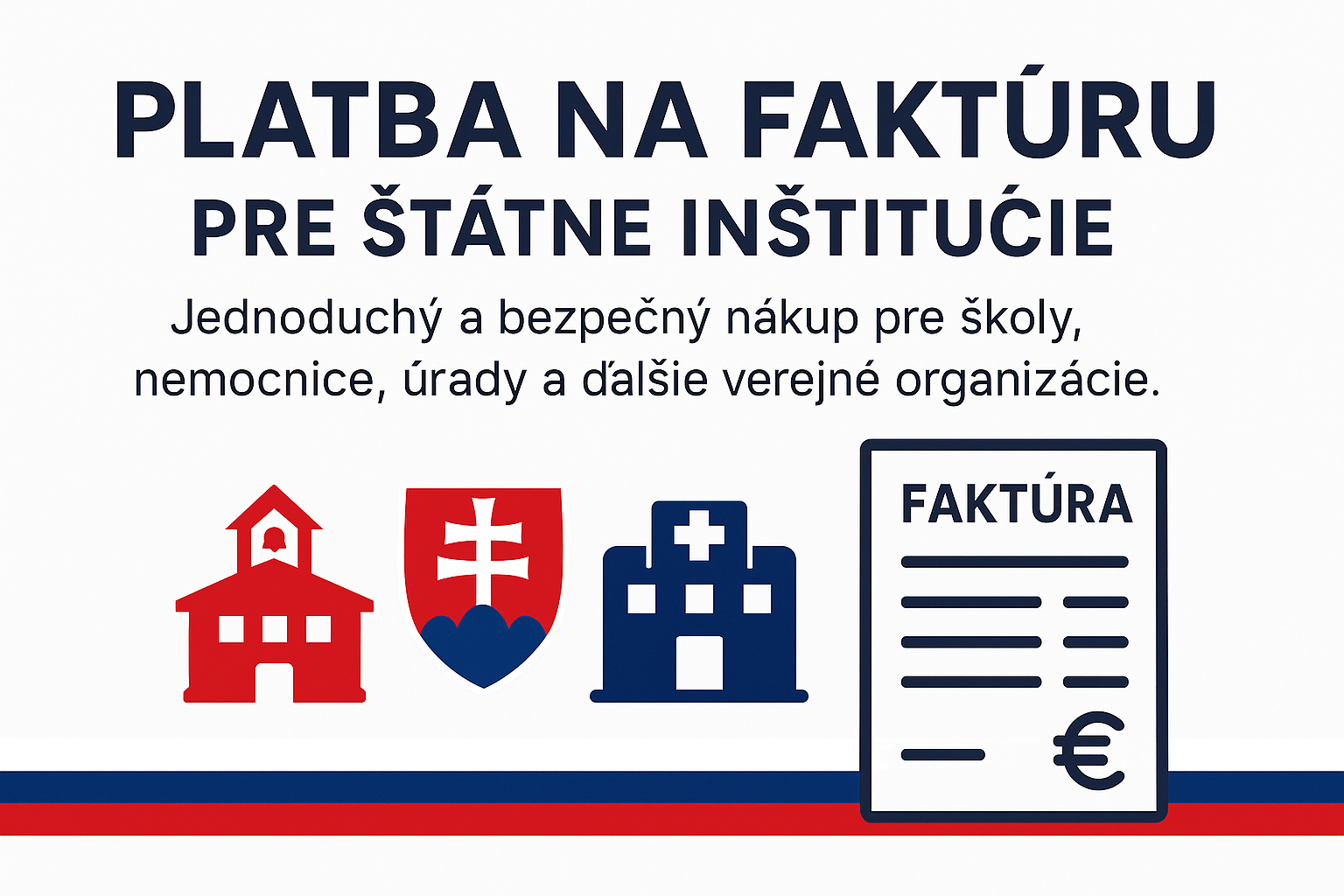 Platba na faktúru pre štátne inštitúcie