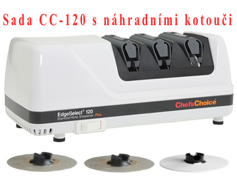 ChefsChoice | SET brúsku model CC-120 + náhradných kotúčov