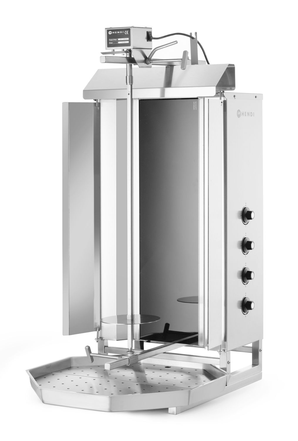 Elektrický gril na kebab, HENDI, Profi Line, 400V/7200W, 7,2kW, 550x700x(H)1120mm
