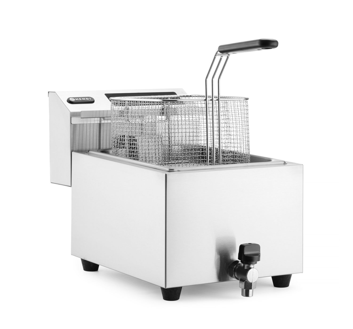 Fritéza s digitálnym ovládacím panelom Profi Line s výpustným ventilom – 8 l, HENDI, 8L, 230V/3500W, 300x515x(H)345mm