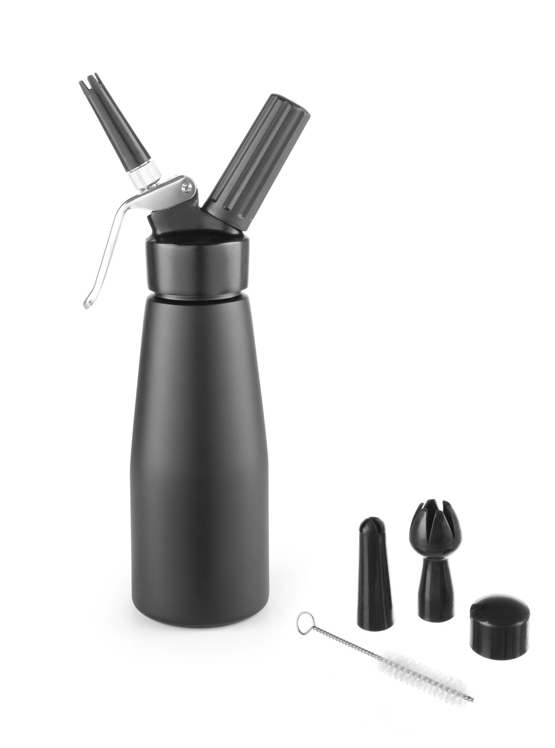 Fľaša na šľahačku , HENDI, Kitchen Line, 0,5L, Čierna, ⌀80x(H)260mm