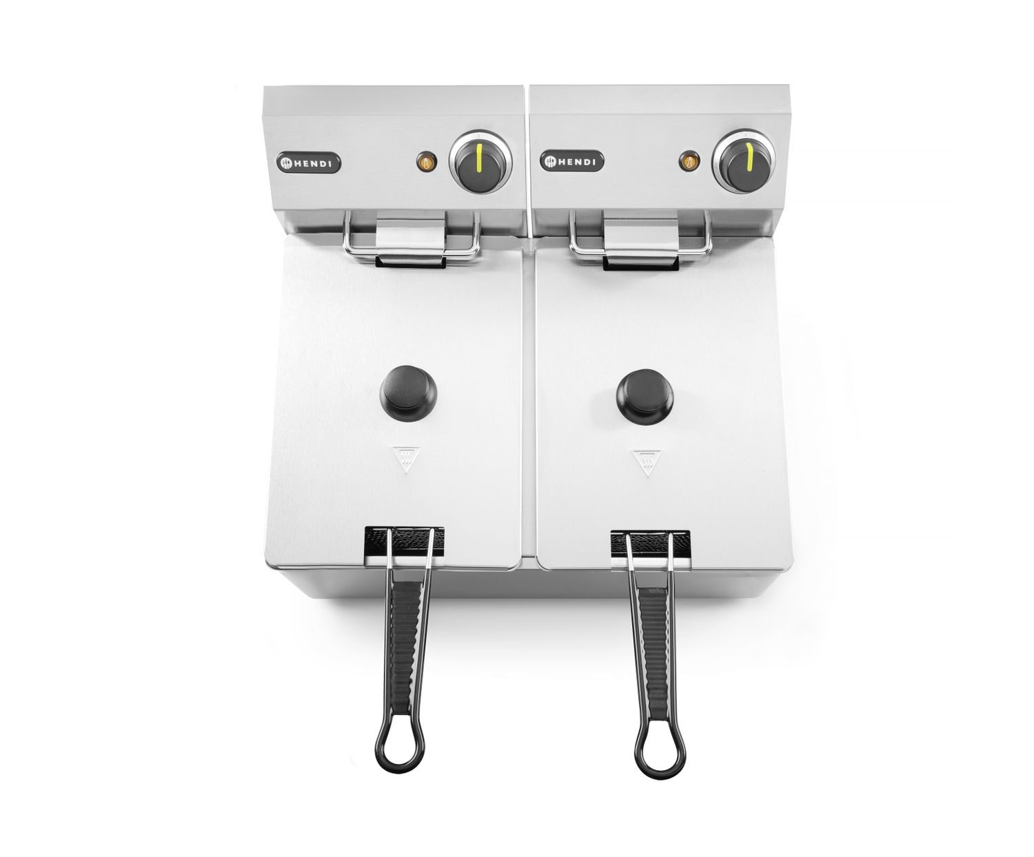 Fritéza Kitchen Line - 2x4L, HENDI, Kitchen Line, 8L, 230V/6000W, 470x380x(H)315mm