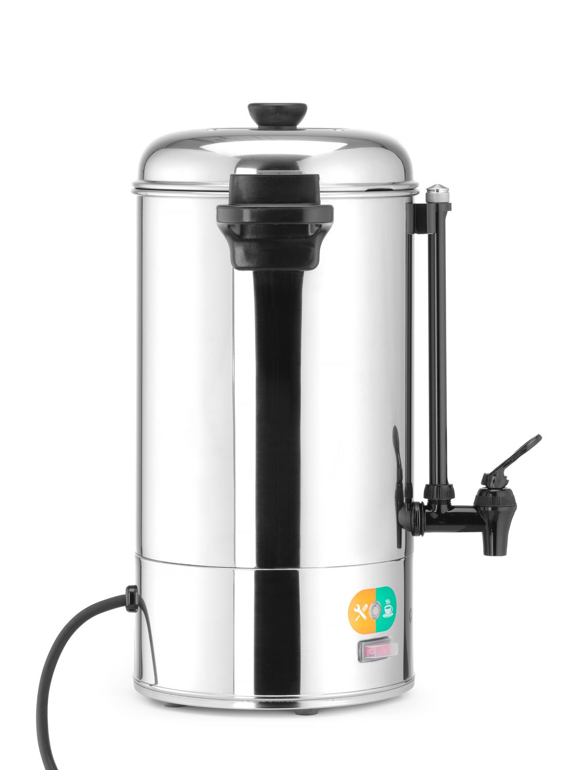 Varič nápojov jednostenný, HENDI, 9L, Strieborná, 230V/2200W, 370x332x(H)472mm