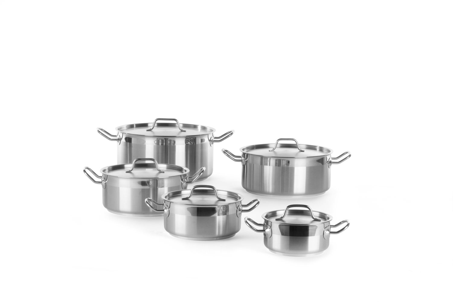 Nízky hrniec – s pokrievkou, HENDI, Profi Line, 12L, ⌀320x(H)150mm