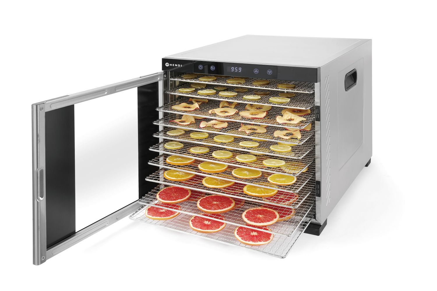 Sušička potravín Profi Line, HENDI, Profi Line, 10 zásobníkov, 230V/1000W, 430x550x(H)416mm