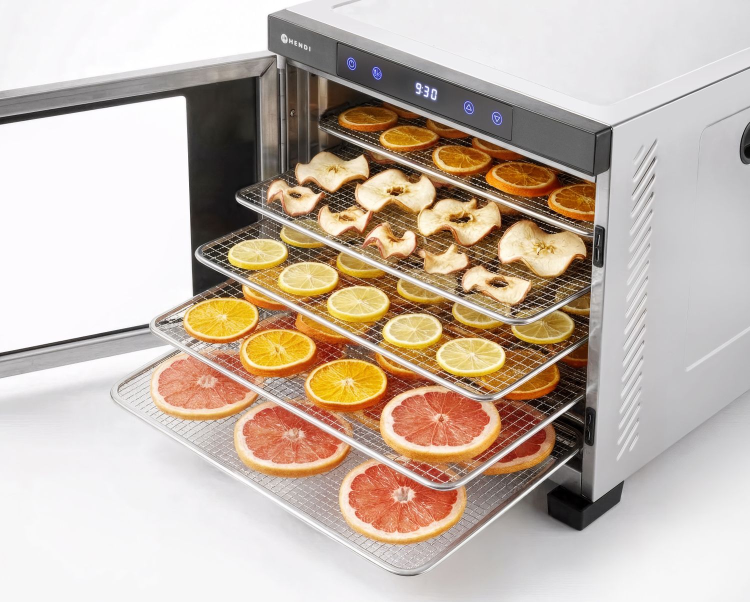 Sušička potravín Profi Line, HENDI, Profi Line, 10 zásobníkov, 230V/1000W, 430x550x(H)416mm