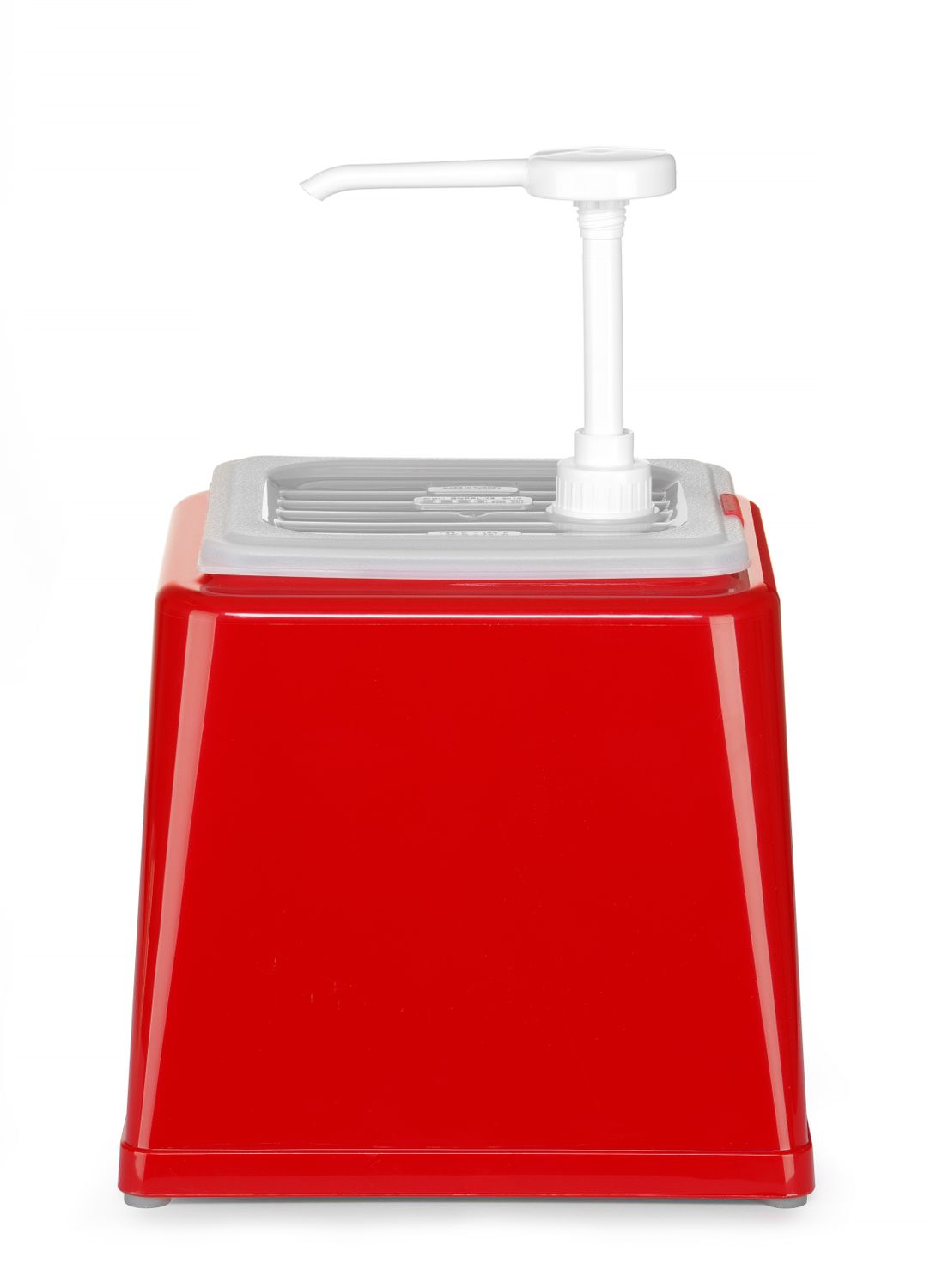 Dávkovač omáčok s pumpičkou, HENDI, 2,5L, Červená, 230x210x(H)327mm