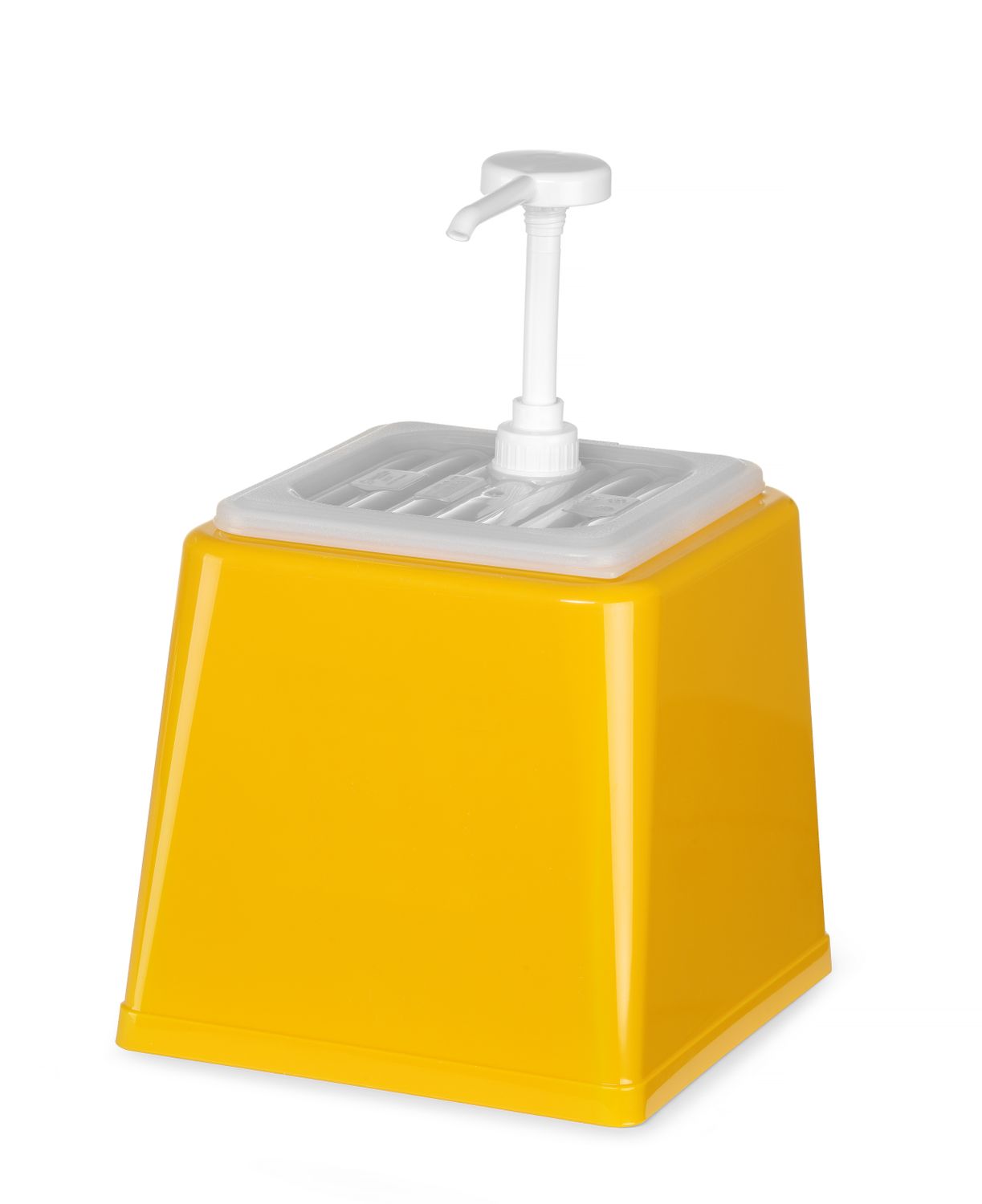 Dávkovač omáčok s pumpičkou, HENDI, 2,5L, Žltá, 230x210x(H)327mm