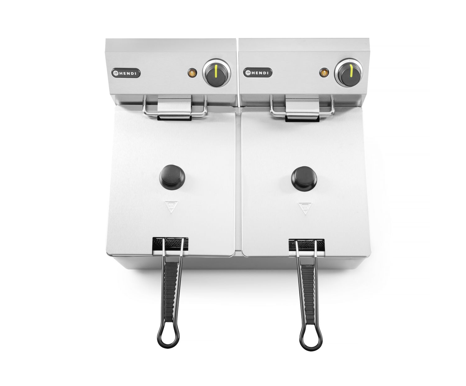 Fritéza Kitchen Line - 2x 6L, HENDI, Kitchen Line, 12L, 230V/6600W, 550x430x(H)305mm