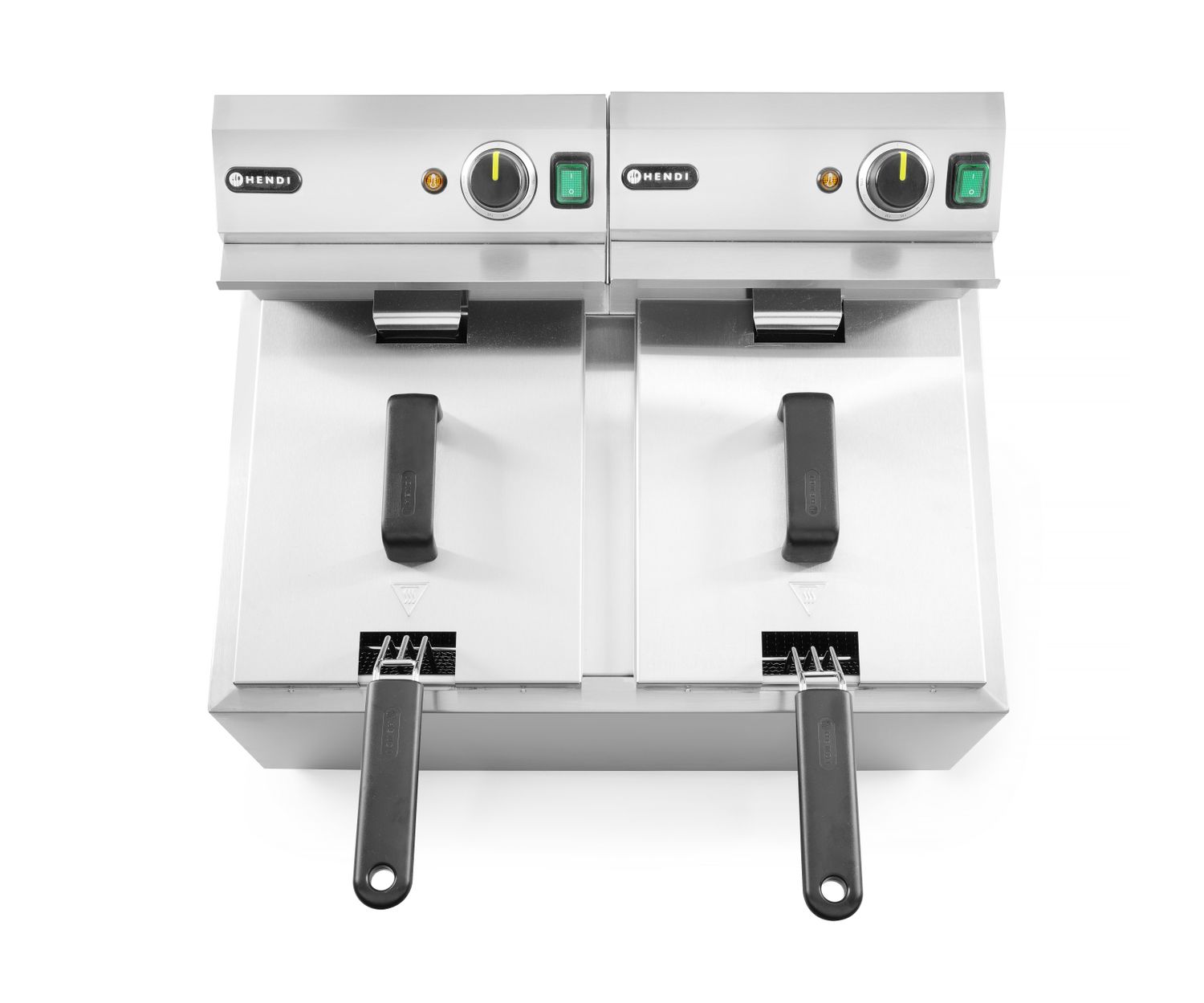 Manuálna fritéza Profi Line, 2× 8 l, HENDI, Profi Line, 16L, 230V/7000W, 605x460x(H)369mm