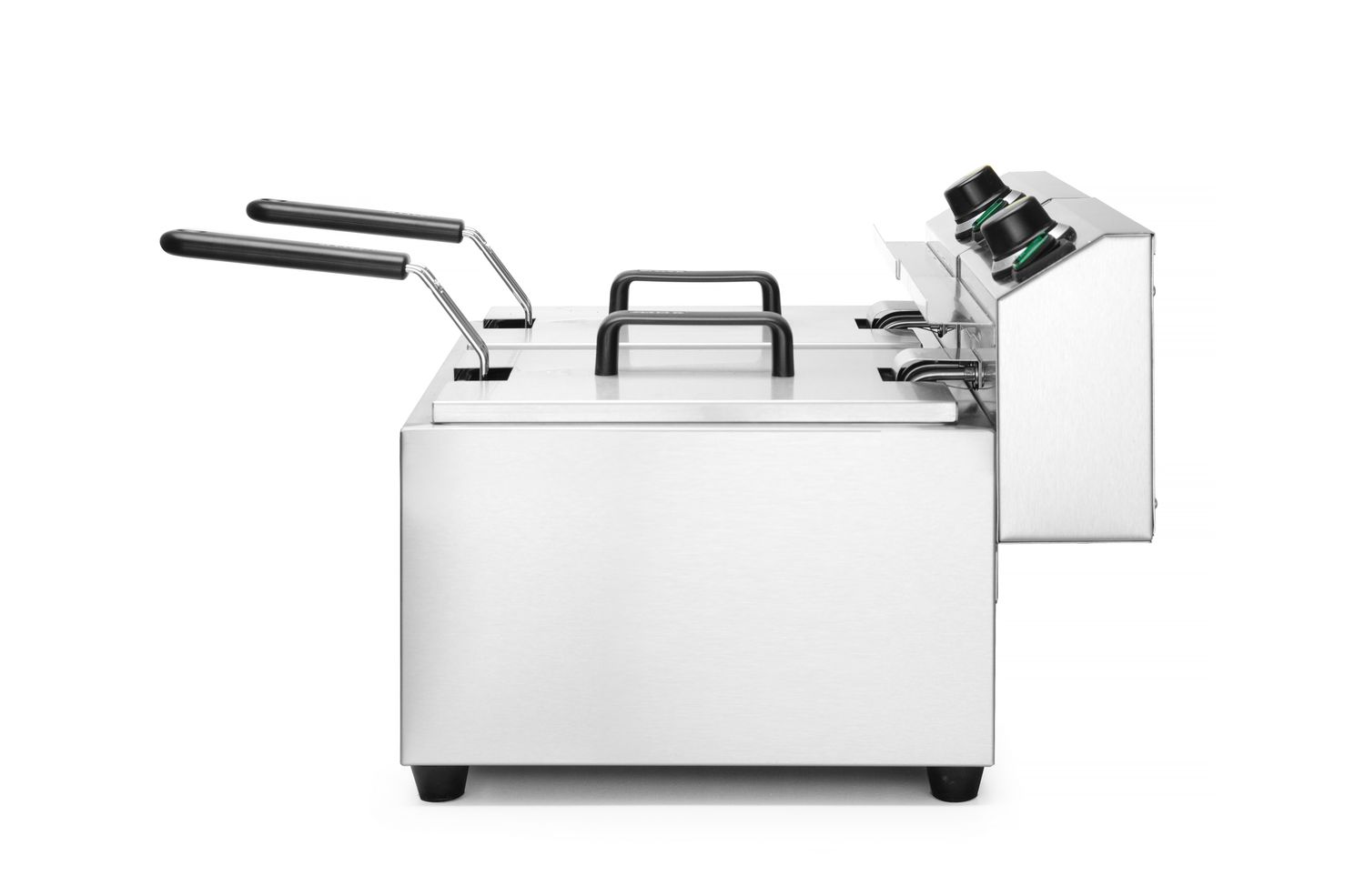 Manuálna fritéza Profi Line, 2× 8 l, HENDI, Profi Line, 16L, 230V/7000W, 605x460x(H)369mm