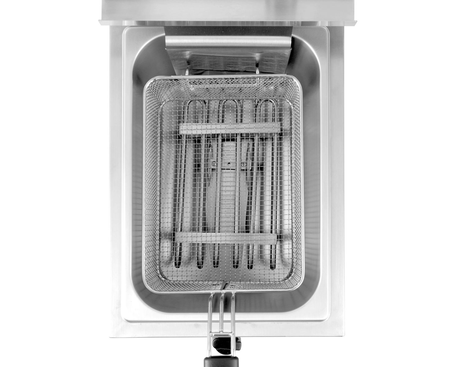 Fritéza XL s vypúšťacím kohútikom, HENDI, Profi Line, 10L, 400V/6600W, 300x585x(H)377mm