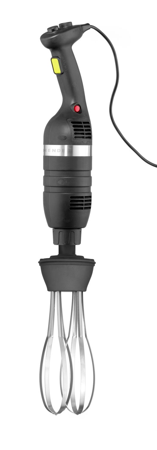 Sada: Tyčový mixér 350 s variabilnou rýchlosťou + metlička + stojan na stenu, HENDI, Kitchen Line, Čierna, 230V/350W, 110x324x(H)816mm
