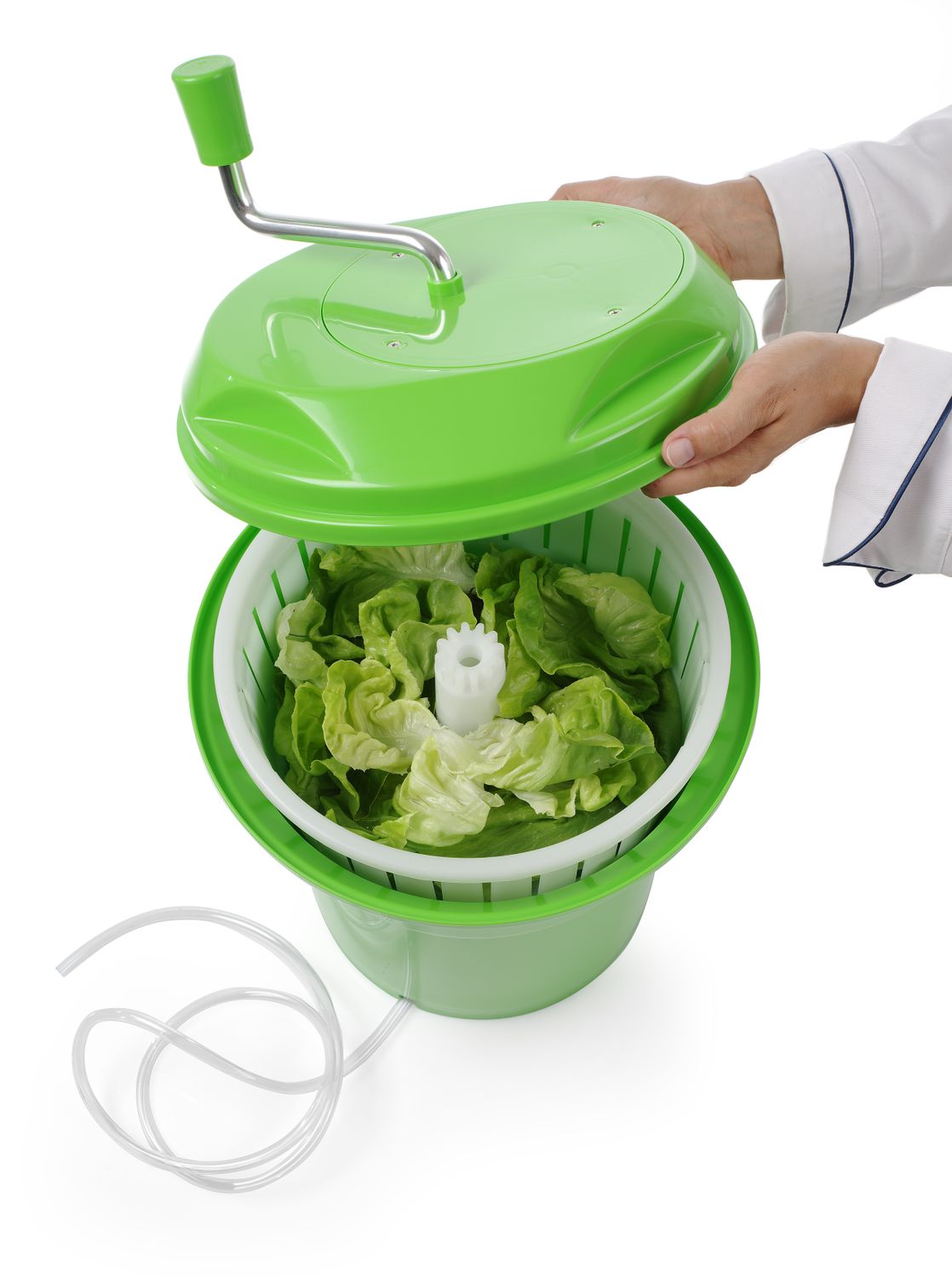 Odstredivka na šalát, HENDI, 12L, Zelená, ⌀335x(H)430mm