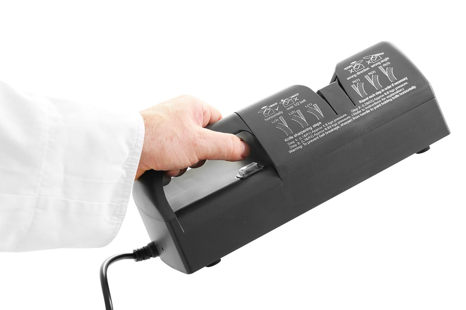 Elektrická brúska na nože, HENDI, 230V/50W, 295x110x(H)110mm