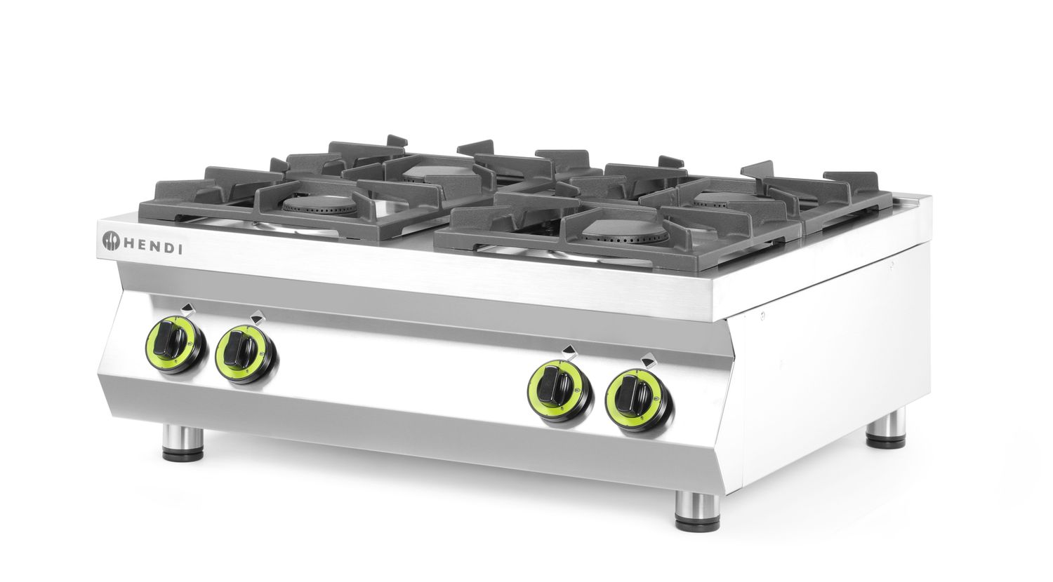 Plynový varič so 4 horákmi kuchynská linka - doska stola, HENDI, Kitchen Line, 19kW, 800x700x(H)310mm