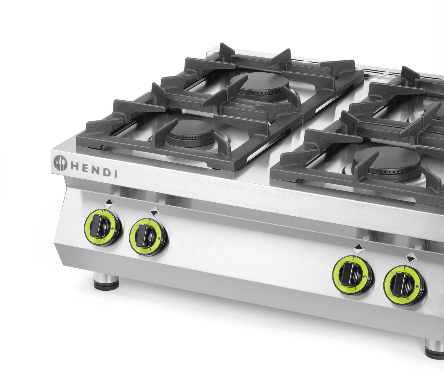 Plynový varič so 4 horákmi kuchynská linka - doska stola, HENDI, Kitchen Line, 19kW, 800x700x(H)310mm