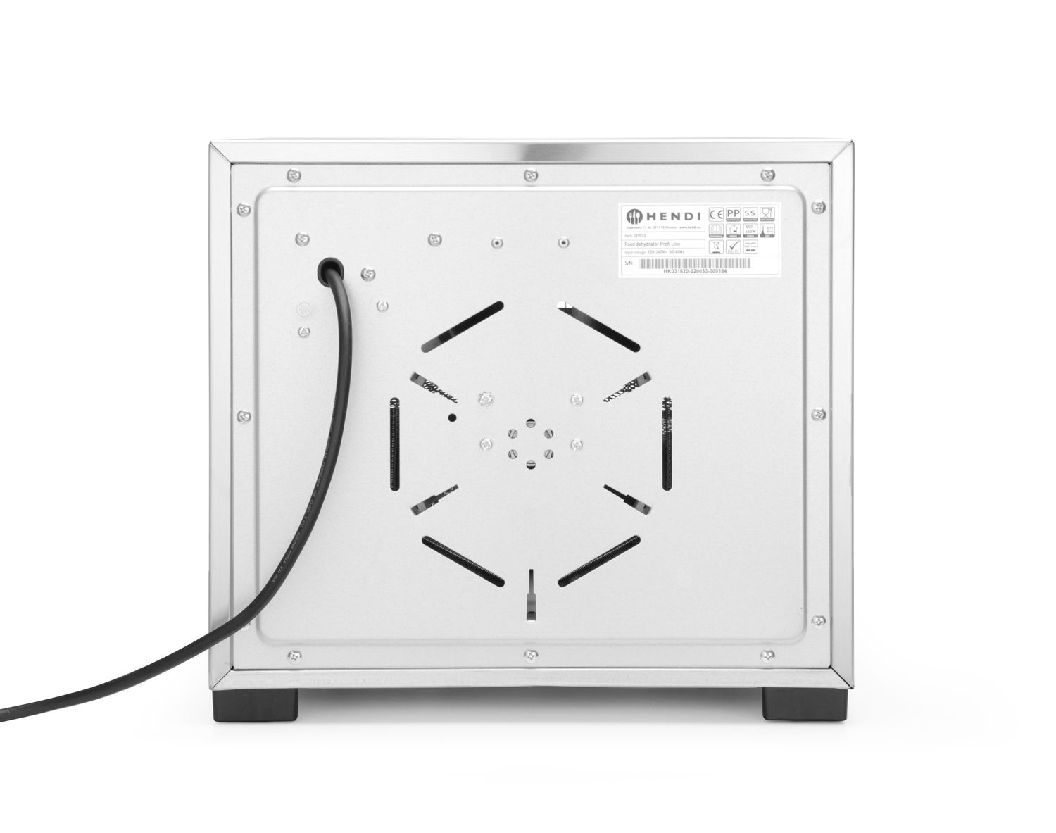 Dehydrátor potravín, HENDI, Profi Line, 6 zásobníkov, 230V/650W, 342x485x(H)309mm