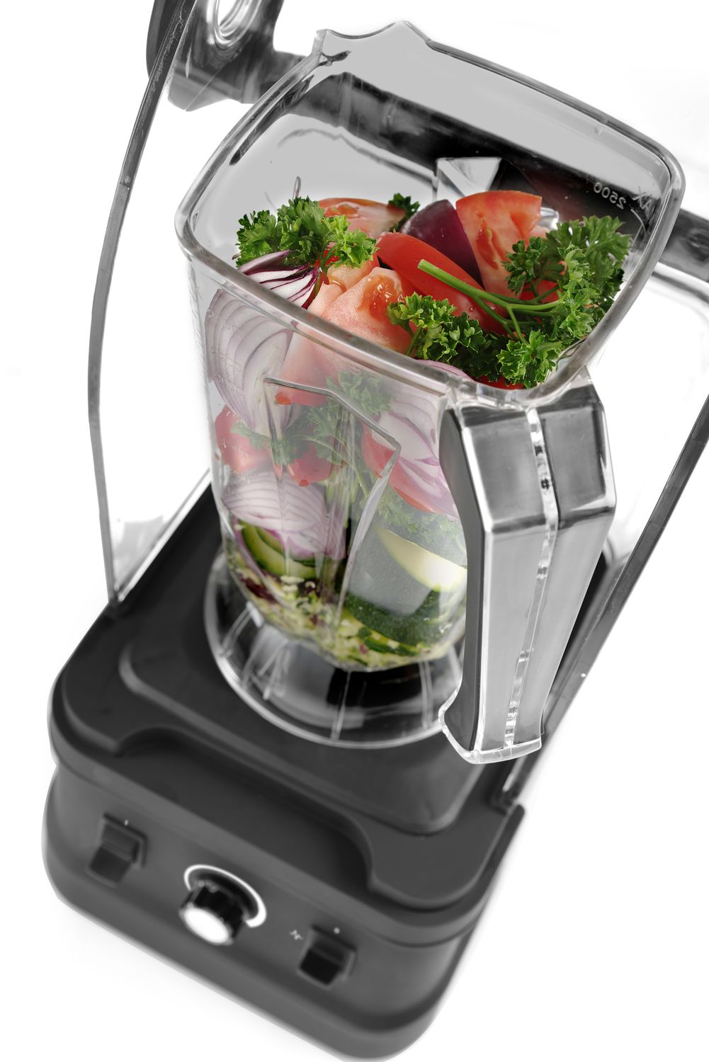 Barový mixér so zvukovým krytom, HENDI, 2,5L, Čierna, 220-240V/1680W, 250x300x(H)540mm