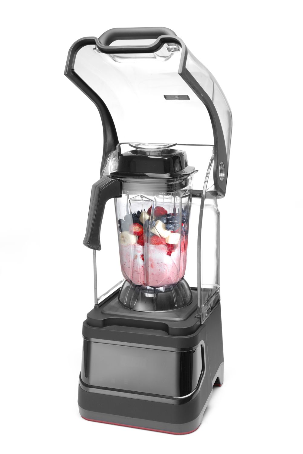 Digitálny barový mixér so zvukovým krytom, HENDI, 2,5L, Čierna, 220-240V/1680W, 250x300x(H)546mm