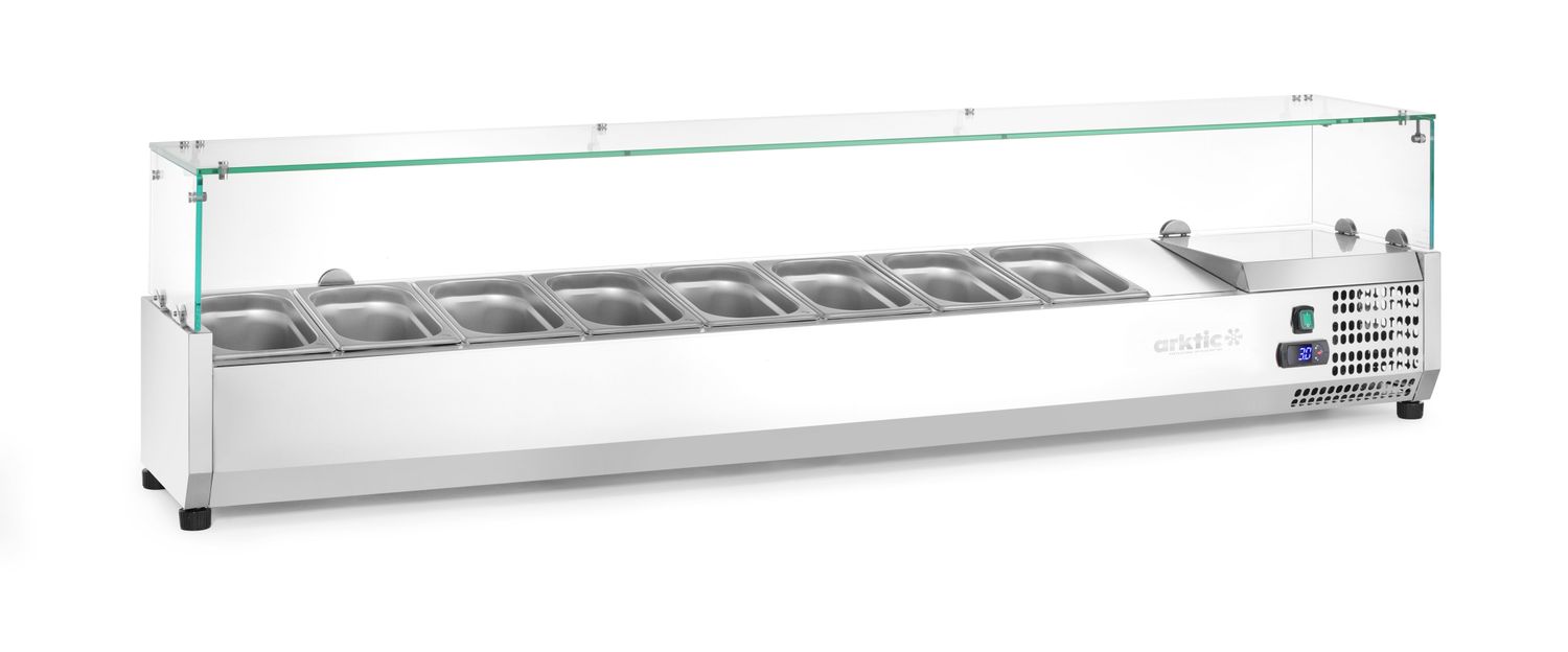 CHLADIACA NADSTAVBA NA GN 1/4, Arktic, 8x GN 1/4, 230V/180W, 1805x335x(H)460mm