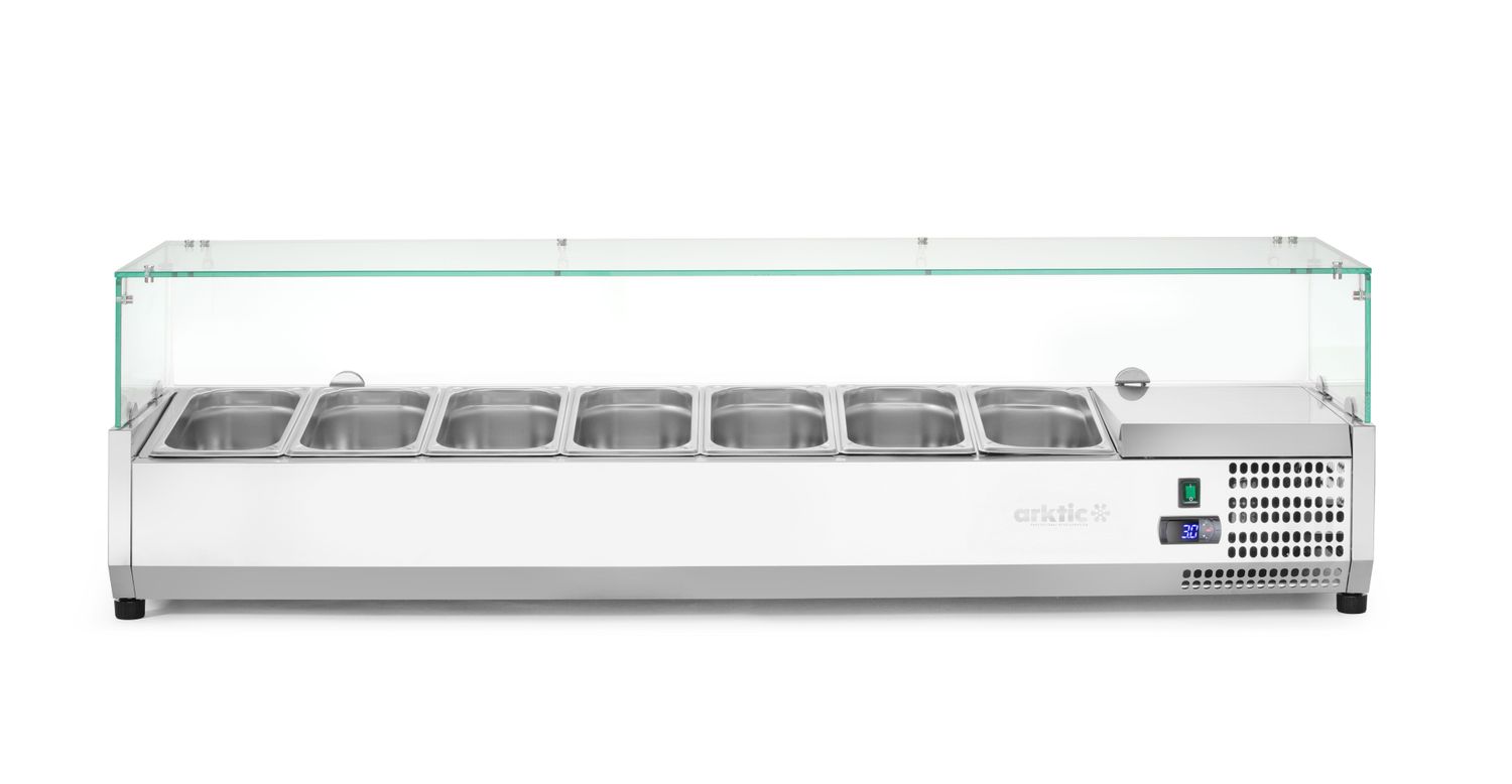 CHLADIACA NADSTAVBA NA GN 1/3, Arktic, 7x GN 1/3, 230V/180W, 1605x420x(H)460mm