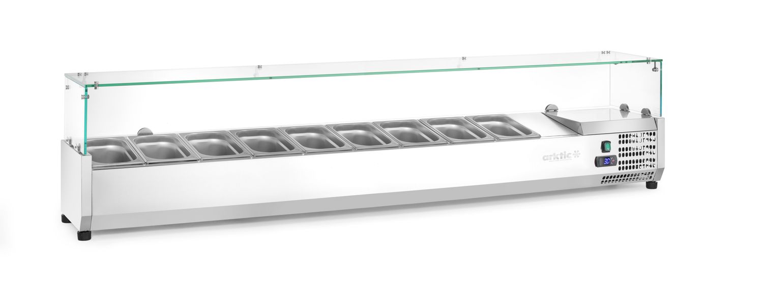 CHLADIACA NADSTAVBA NA GN 1/3, Arktic, 9x GN 1/3, 230V/180W, 2005x420x(H)456mm