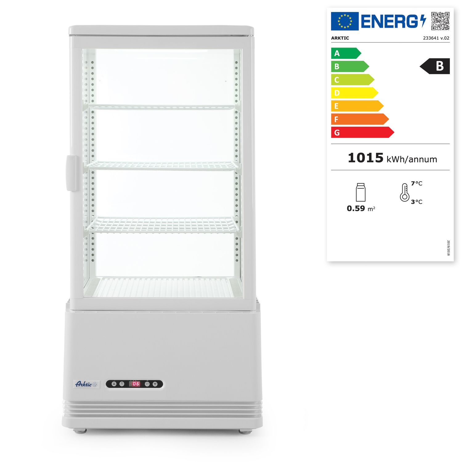 Chladiaci box, 78 l, Arktic, Biela, 230V/170W, 444x397x(H)940mm