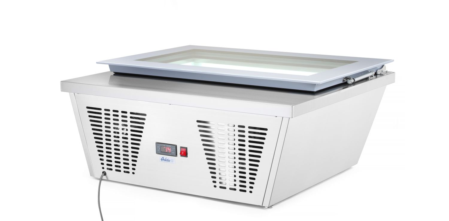 Mraznička s výkladom na zmrzlinu, Arktic, 220-240V/210W, 867x735x(H)373mm