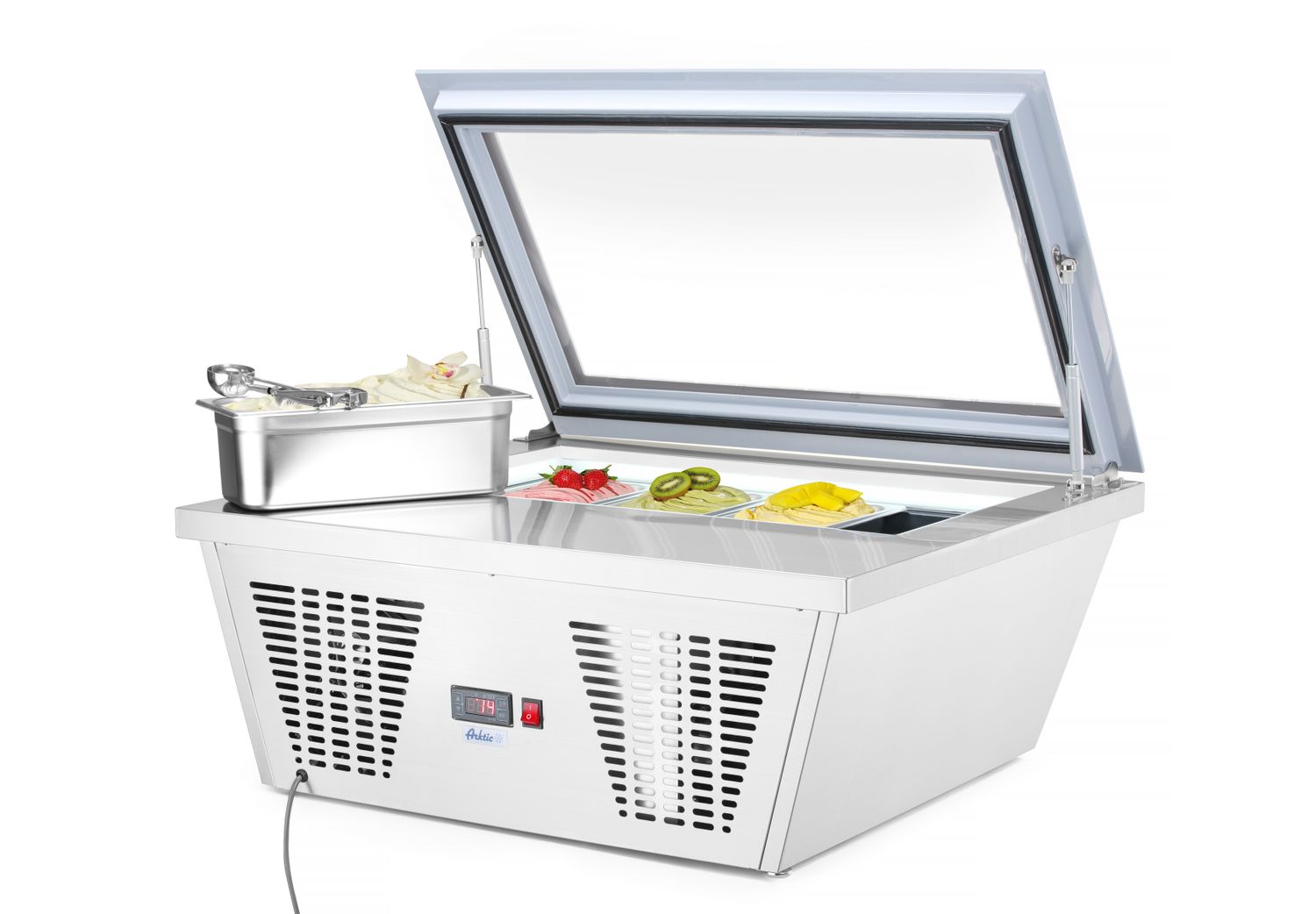 Mraznička s výkladom na zmrzlinu, Arktic, 220-240V/210W, 867x735x(H)373mm
