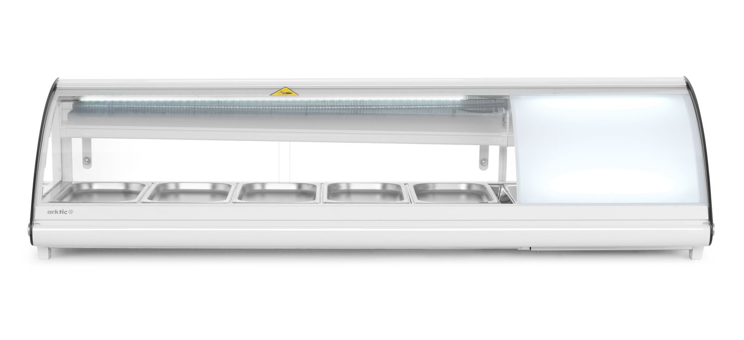 Vitrína na Sushi 5x GN 1/3, Arktic, 230V/160W, 1307x445x(H)327mm