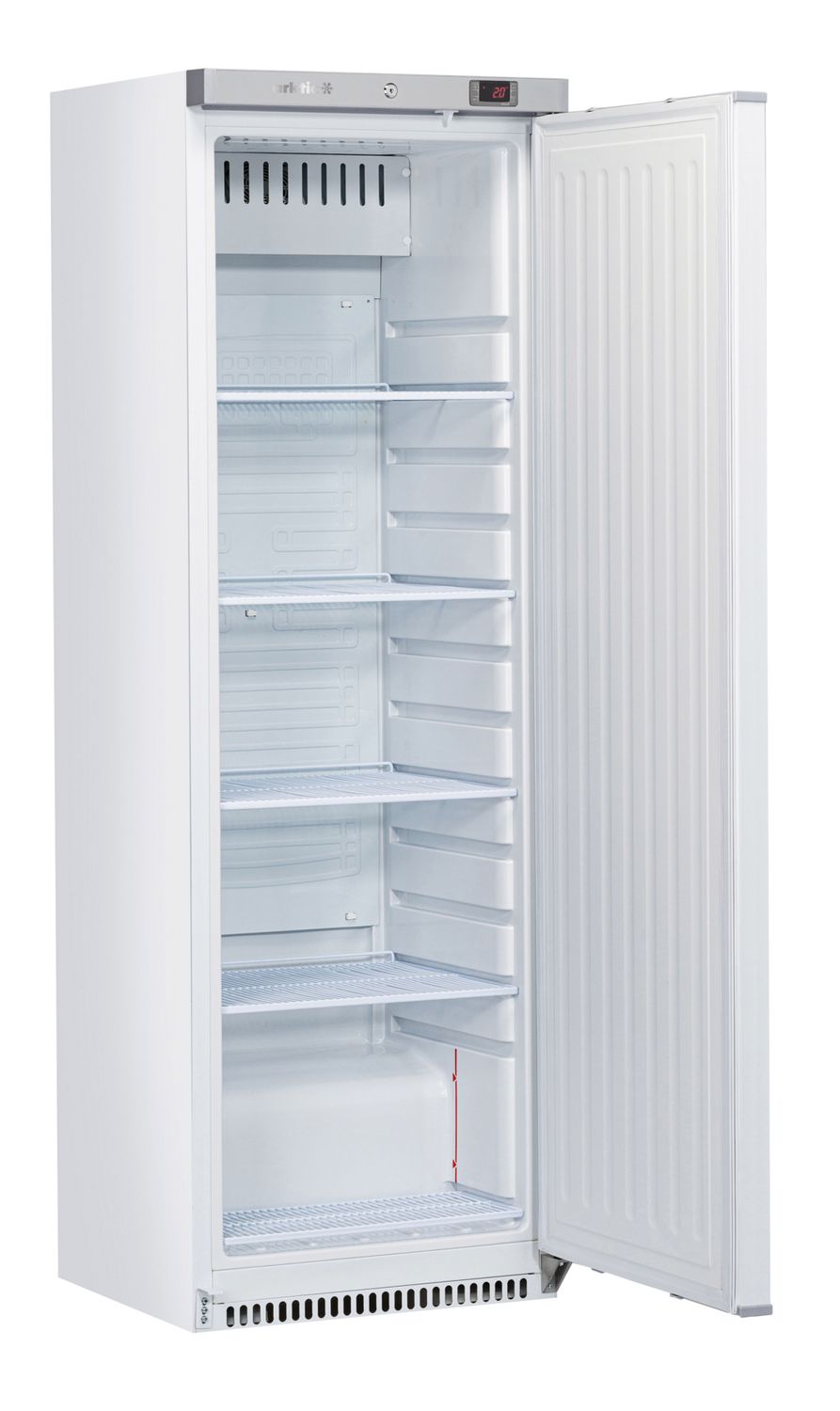 Mraziaca skriňa Budget Line s bielym lakovaným oceľovým krytovaním, Arktic, Budget Line, 400 l, Biela, 230V/322W, 600x646x(H)1875mm