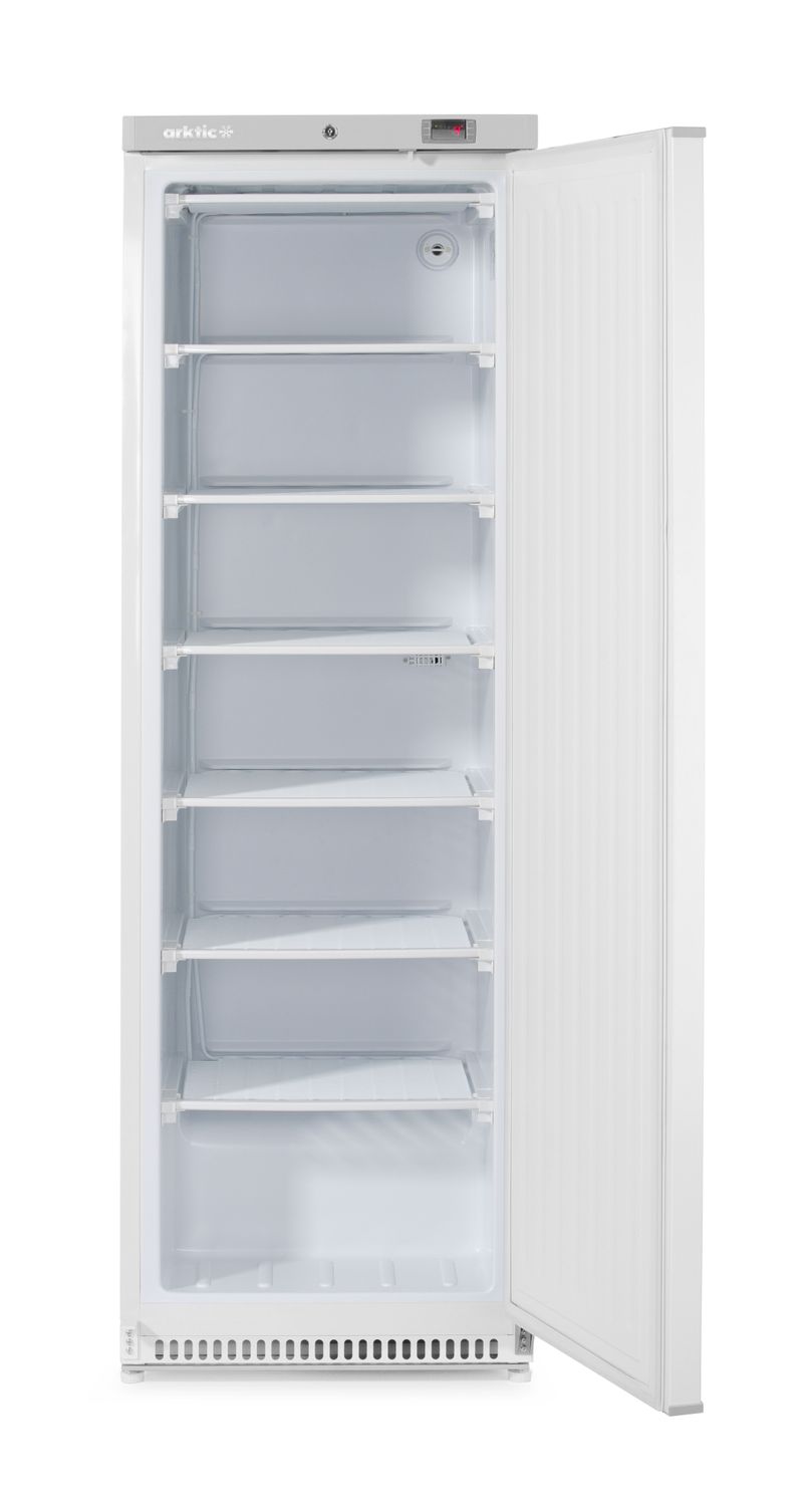 Mraziaca skriňa Budget Line s bielym lakovaným oceľovým krytovaním, Arktic, Budget Line, 400 l, Biela, 230V/322W, 600x646x(H)1875mm