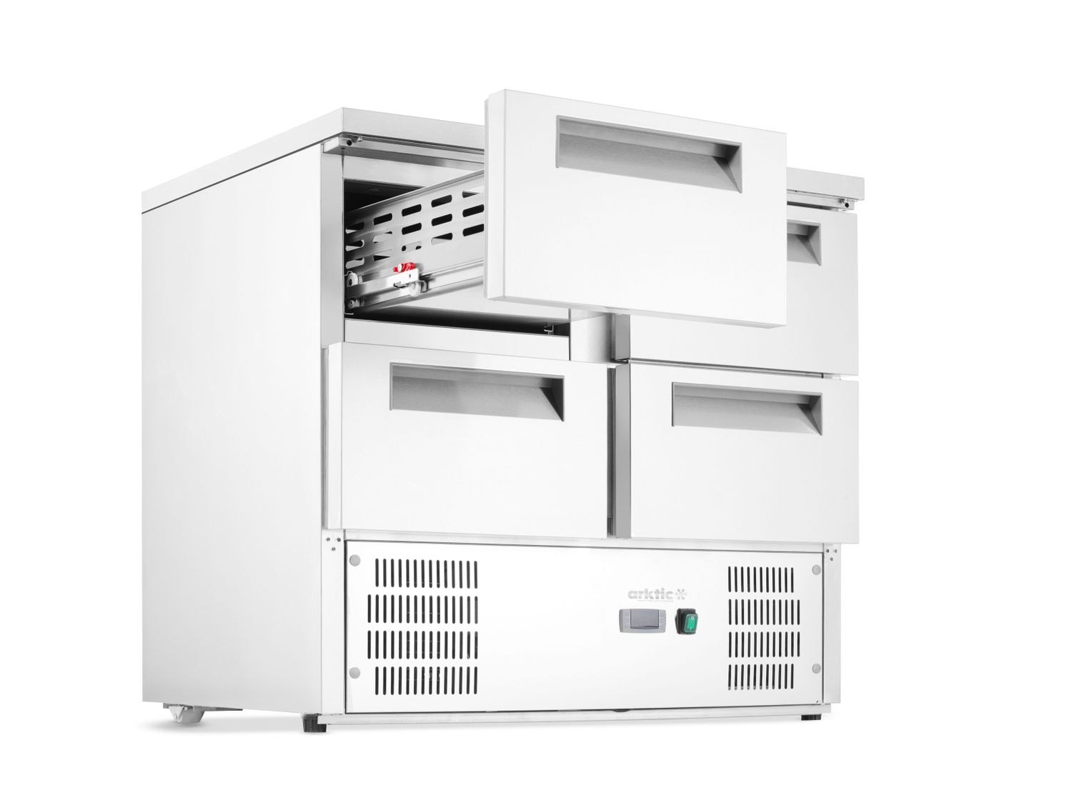 Chladiaci pult so 4 zásuvkami, Arktic, GN 1/1, 112L, 220-240V/143W, 900x700x(H)855mm
