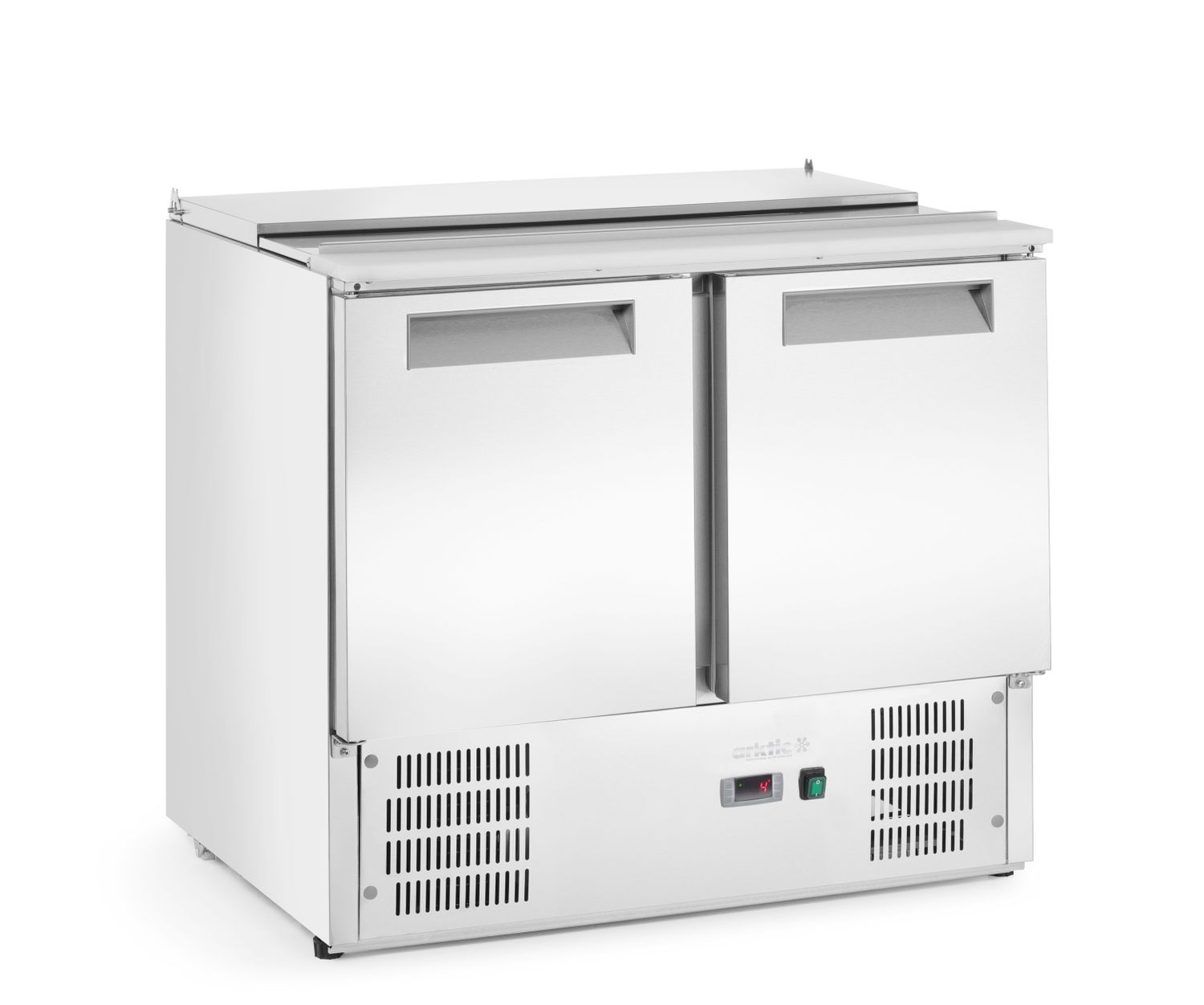 Chladiaci stôl šalátový 2-dverový so sklopným vekom, Arktic, 247L, 900x700x(H)860mm