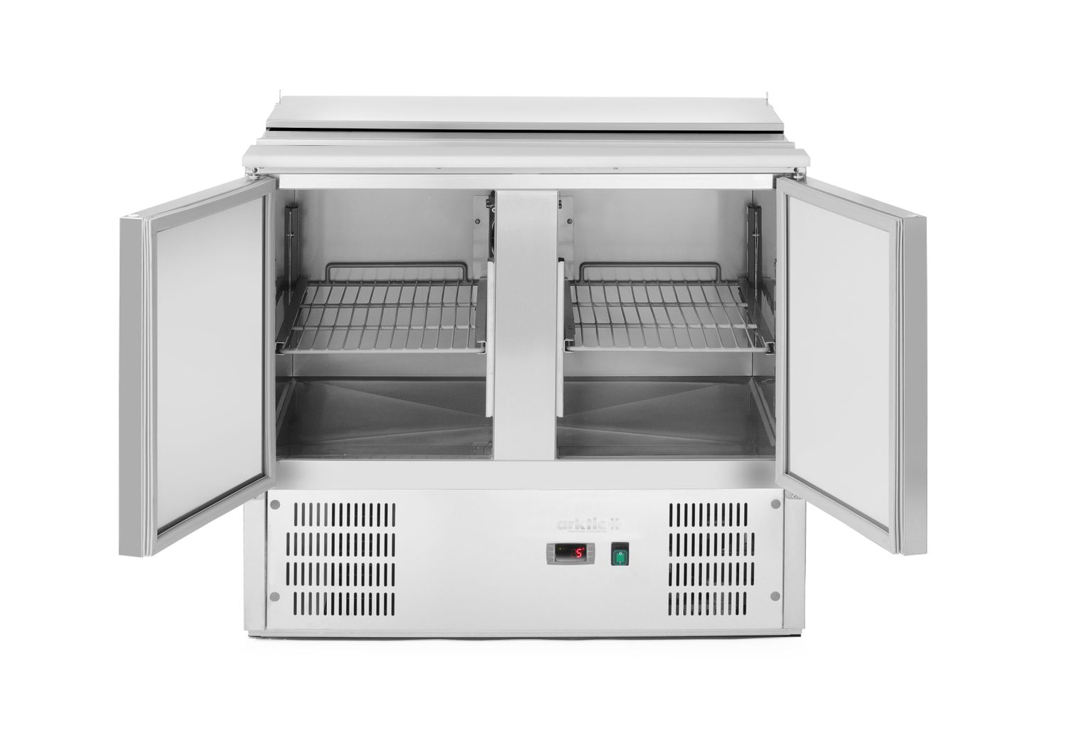 Chladiaci stôl šalátový 2-dverový so sklopným vekom, Arktic, 247L, 900x700x(H)860mm