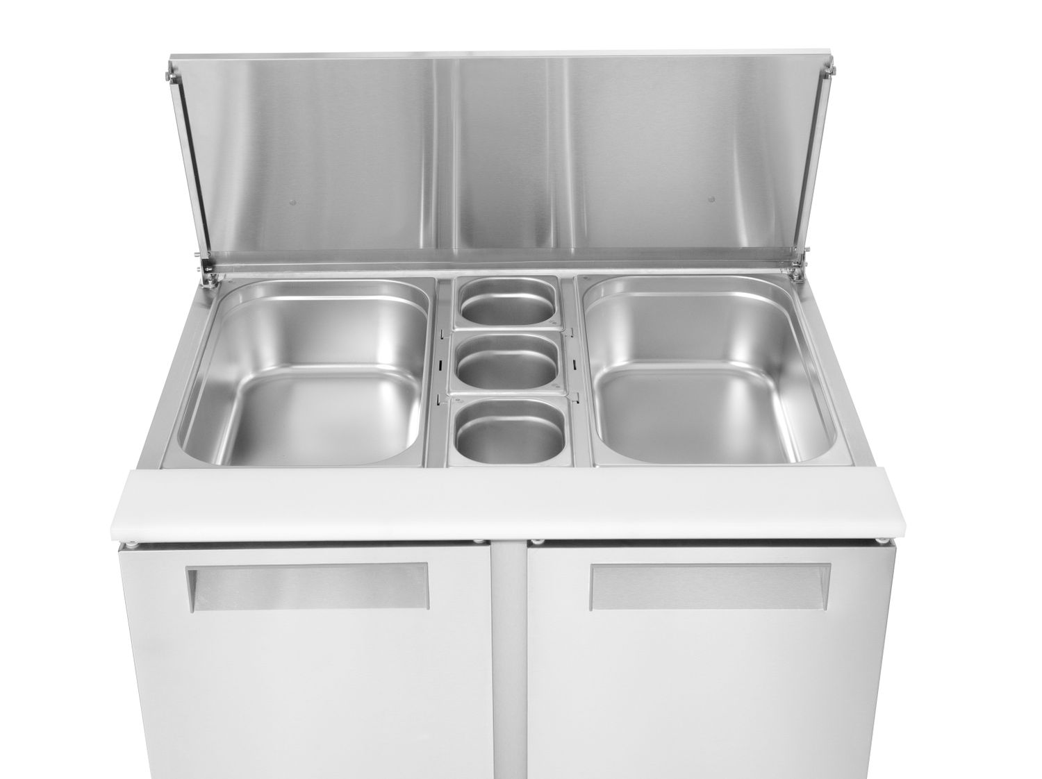 Chladiaci stôl šalátový 2-dverový so sklopným vekom, Arktic, 247L, 900x700x(H)860mm