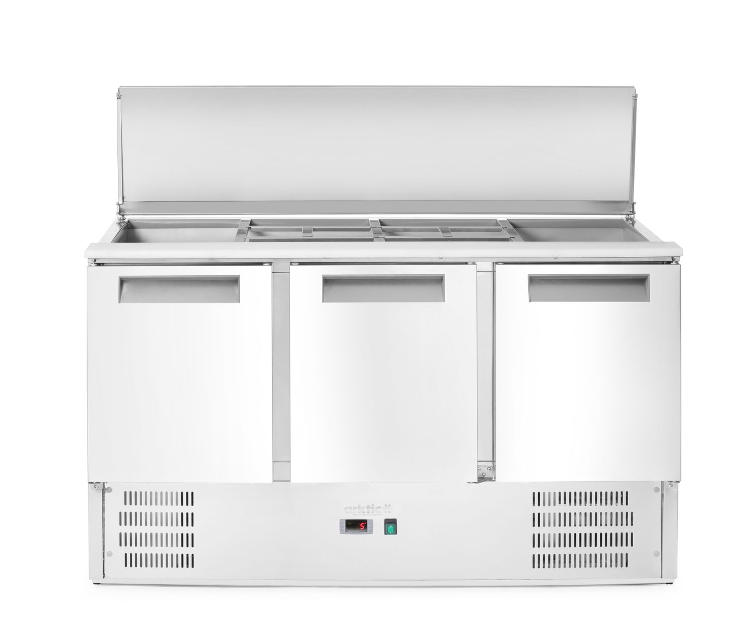 Chladiaci stôl 3-dverový so sklopným vekom, Arktic, 368L, 230V/155W, 1365x700x(H)860mm