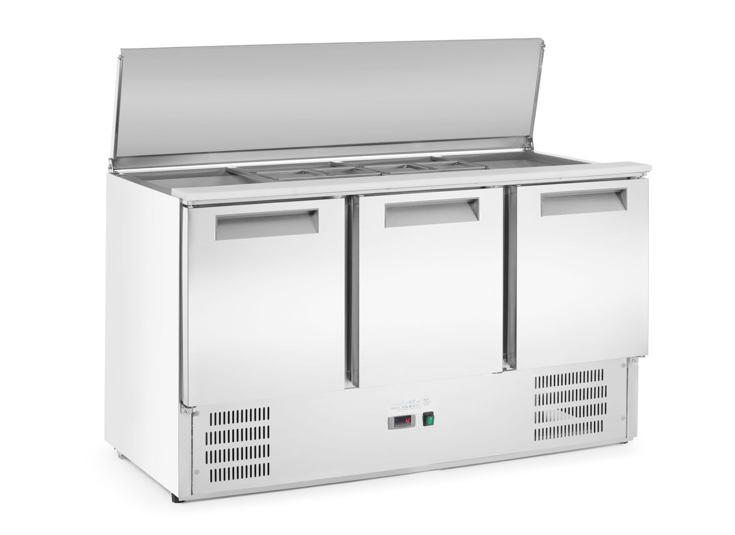 Chladiaci stôl 3-dverový so sklopným vekom, Arktic, 368L, 230V/155W, 1365x700x(H)860mm