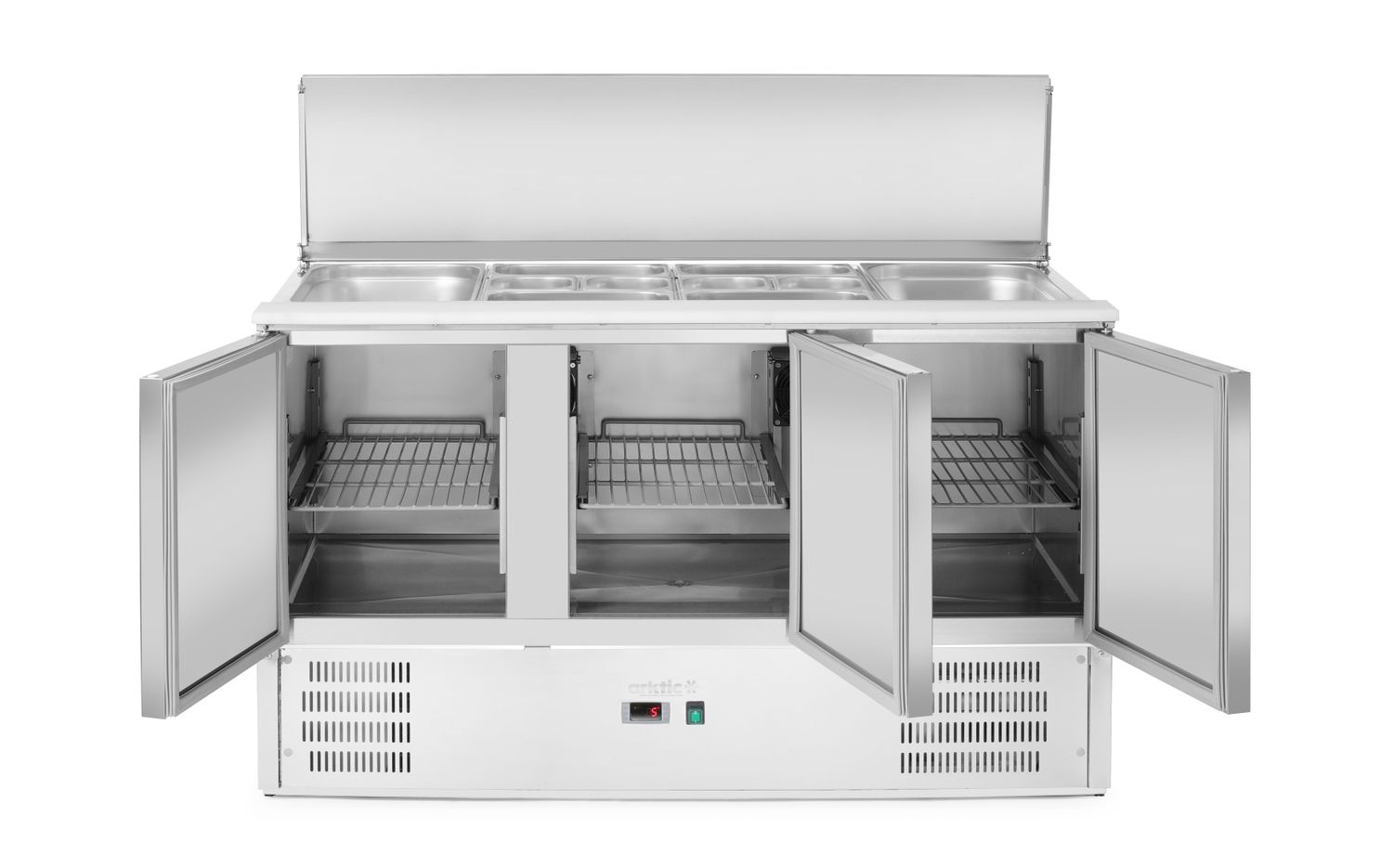Chladiaci stôl 3-dverový so sklopným vekom, Arktic, 368L, 230V/155W, 1365x700x(H)860mm