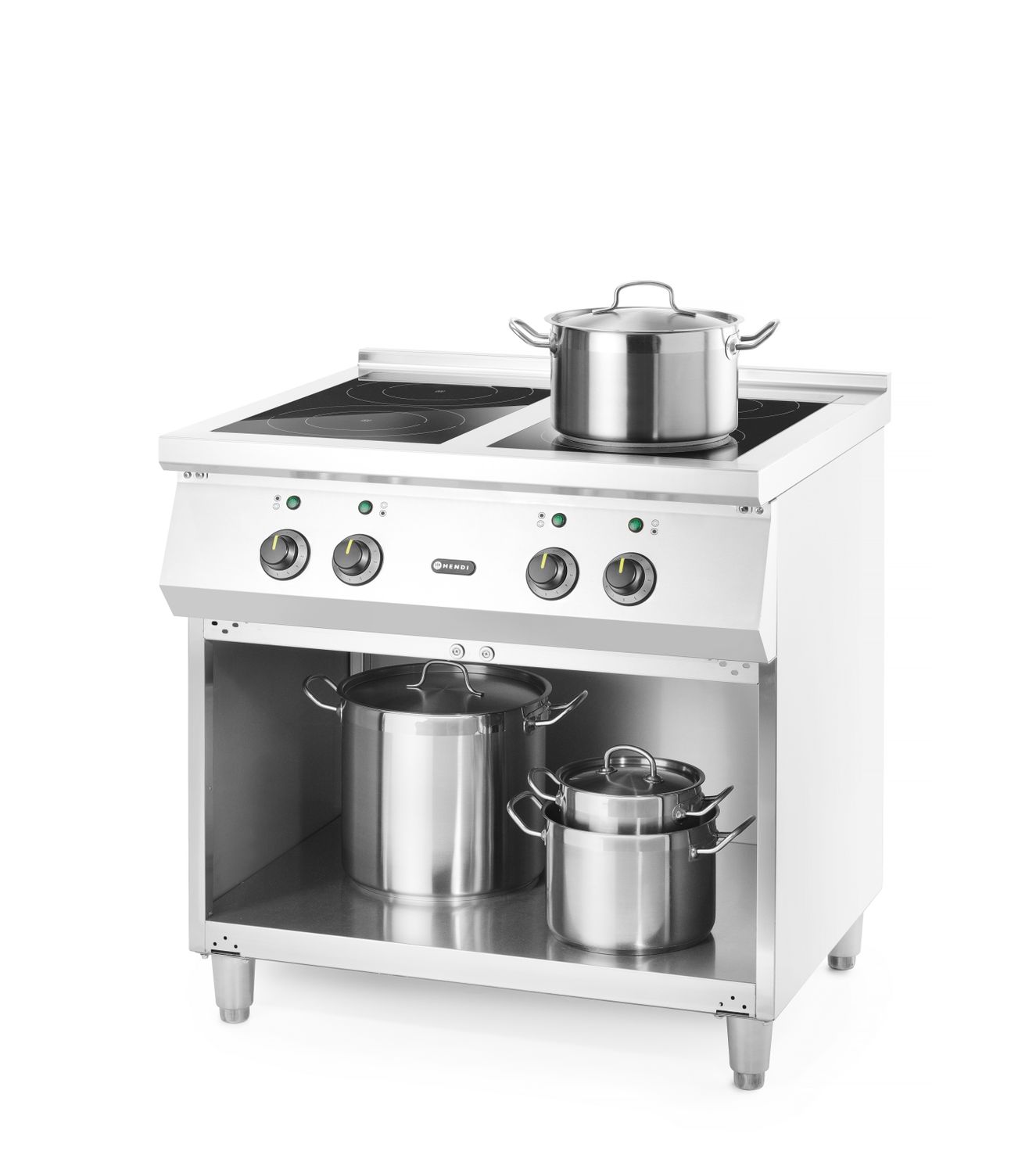 Indukčný varič so 4 varnými zónami, HENDI, 400V/17000W, 800x720x(H)854mm