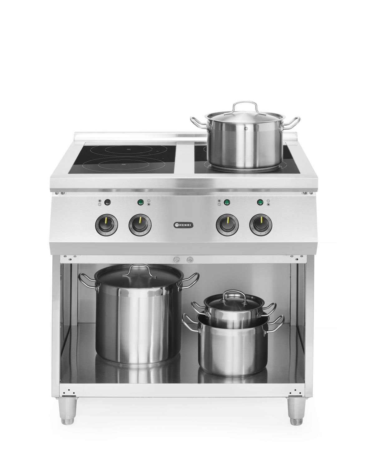 Indukčný varič so 4 varnými zónami, HENDI, 400V/17000W, 800x720x(H)854mm