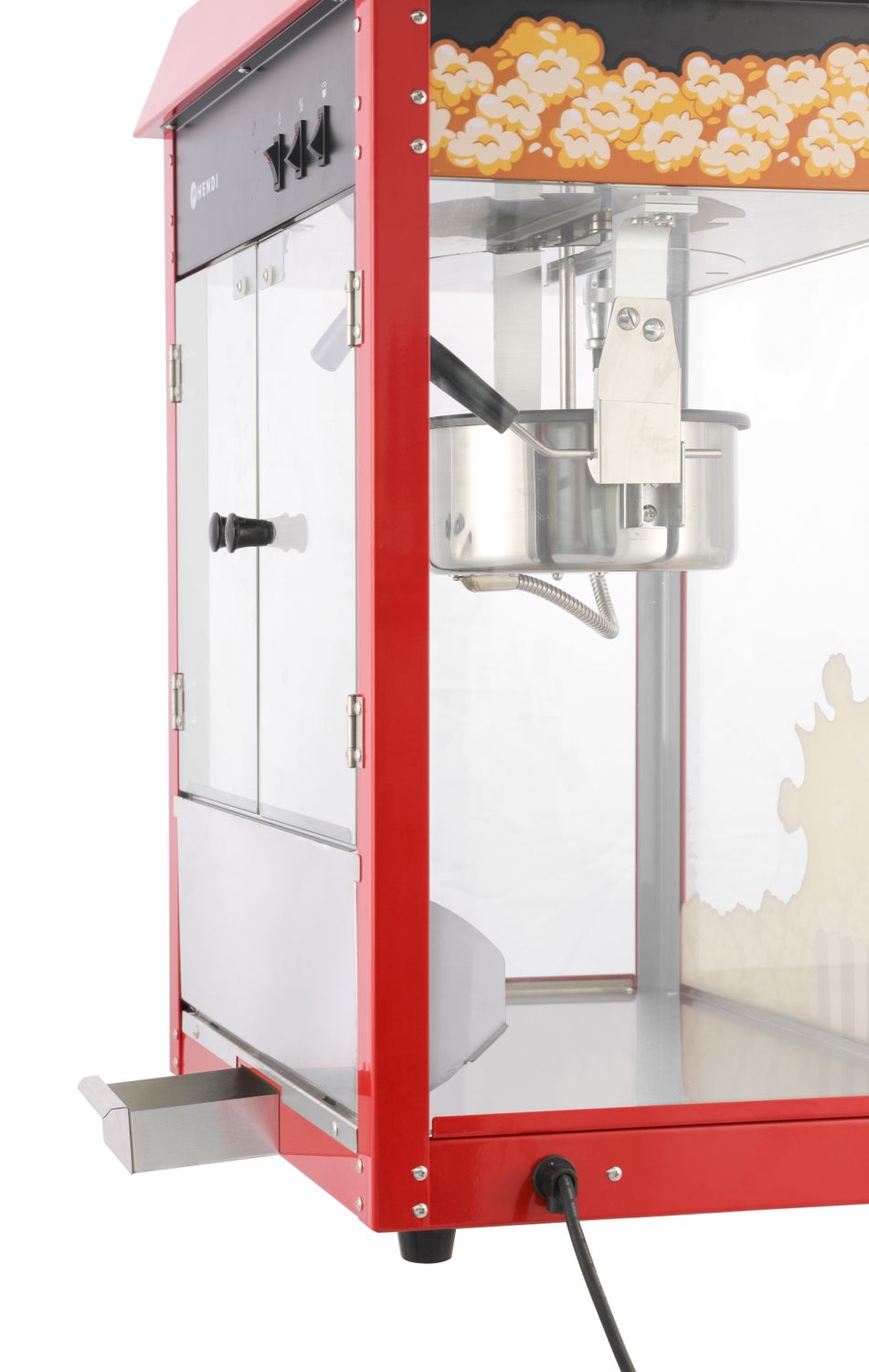 Zariadenie na výrobu popcornu, HENDI, Červená, 230V/1500W, 574x420x(H)778mm