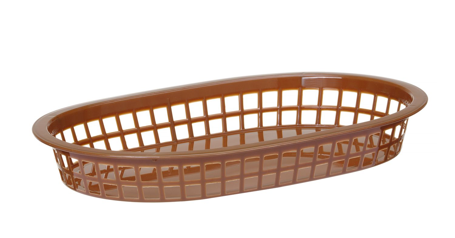 Košík na pečivo oválny, HENDI, Hnedá, 6 ks, 275x175x(H)38mm