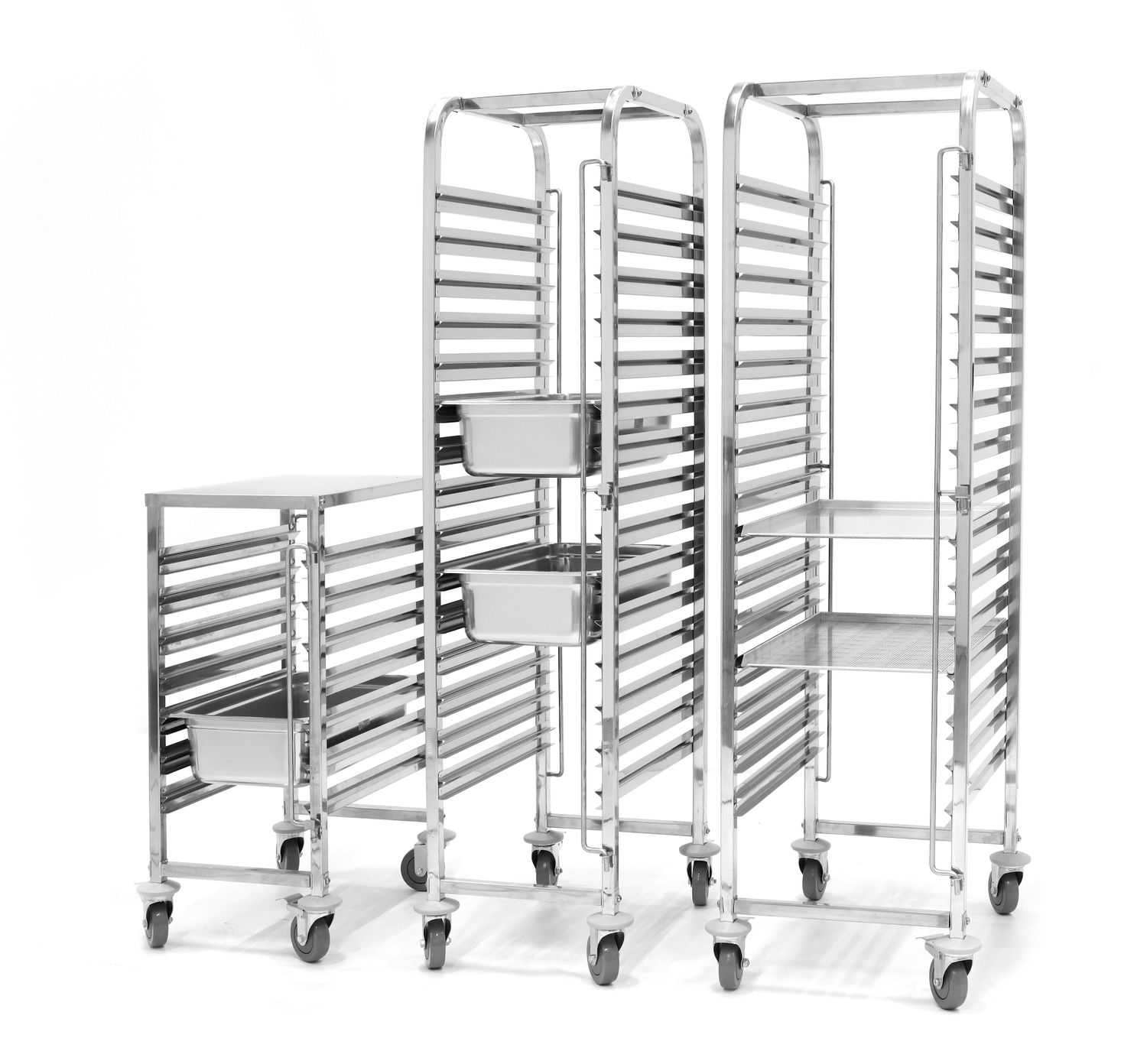 Vozík na prepravu nádob – 7x GN 1/1, HENDI, 445x615x(H)945mm