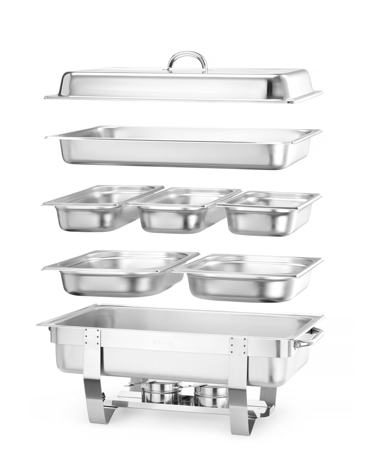 Ohrievač na cestoviny tabuľka na stôl - 2 kusy GN 1/1 satinovaný, HENDI, Kitchen Line, 585x385x(H)315mm
