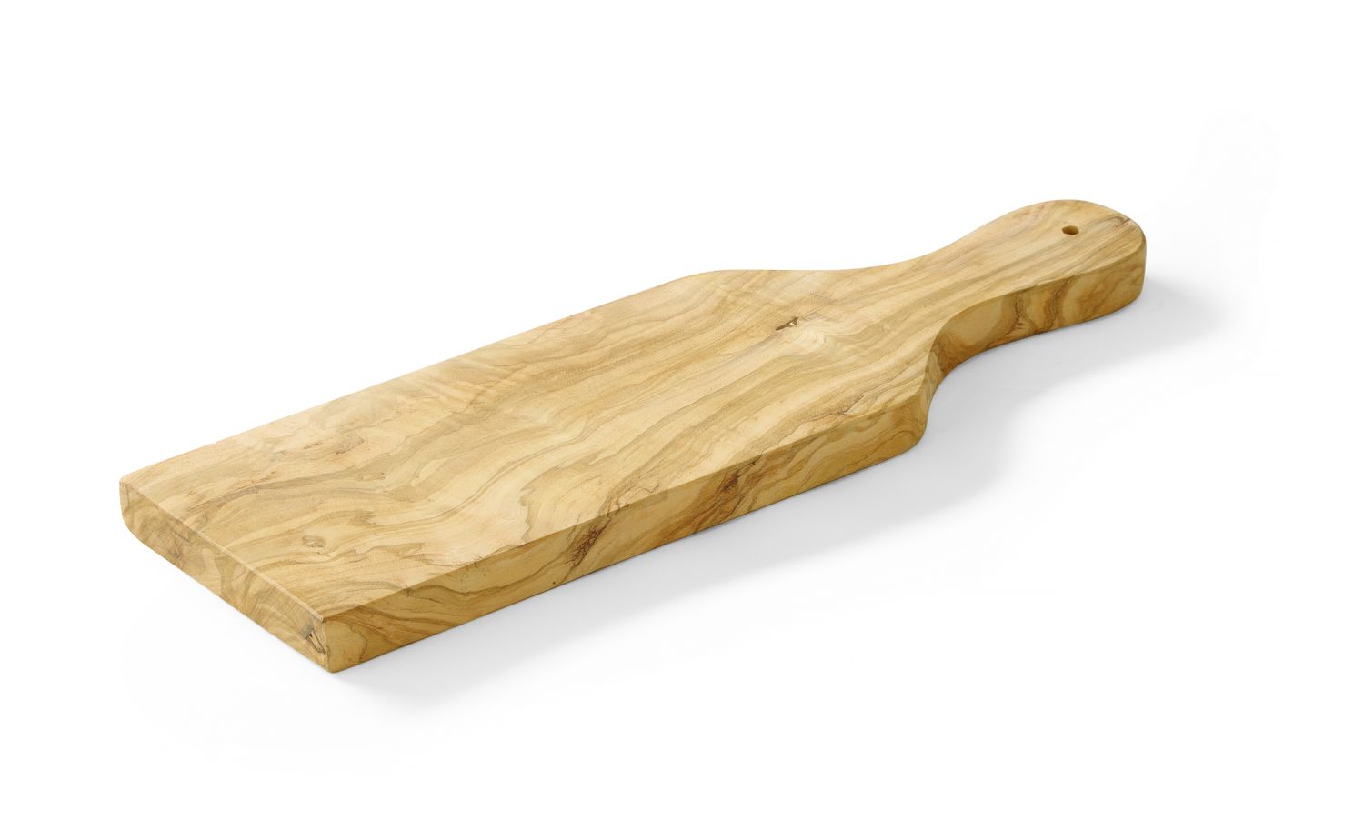 Servírovacia doštička z olivového dreva, s držadlom, HENDI, 350x120x(H)18mm