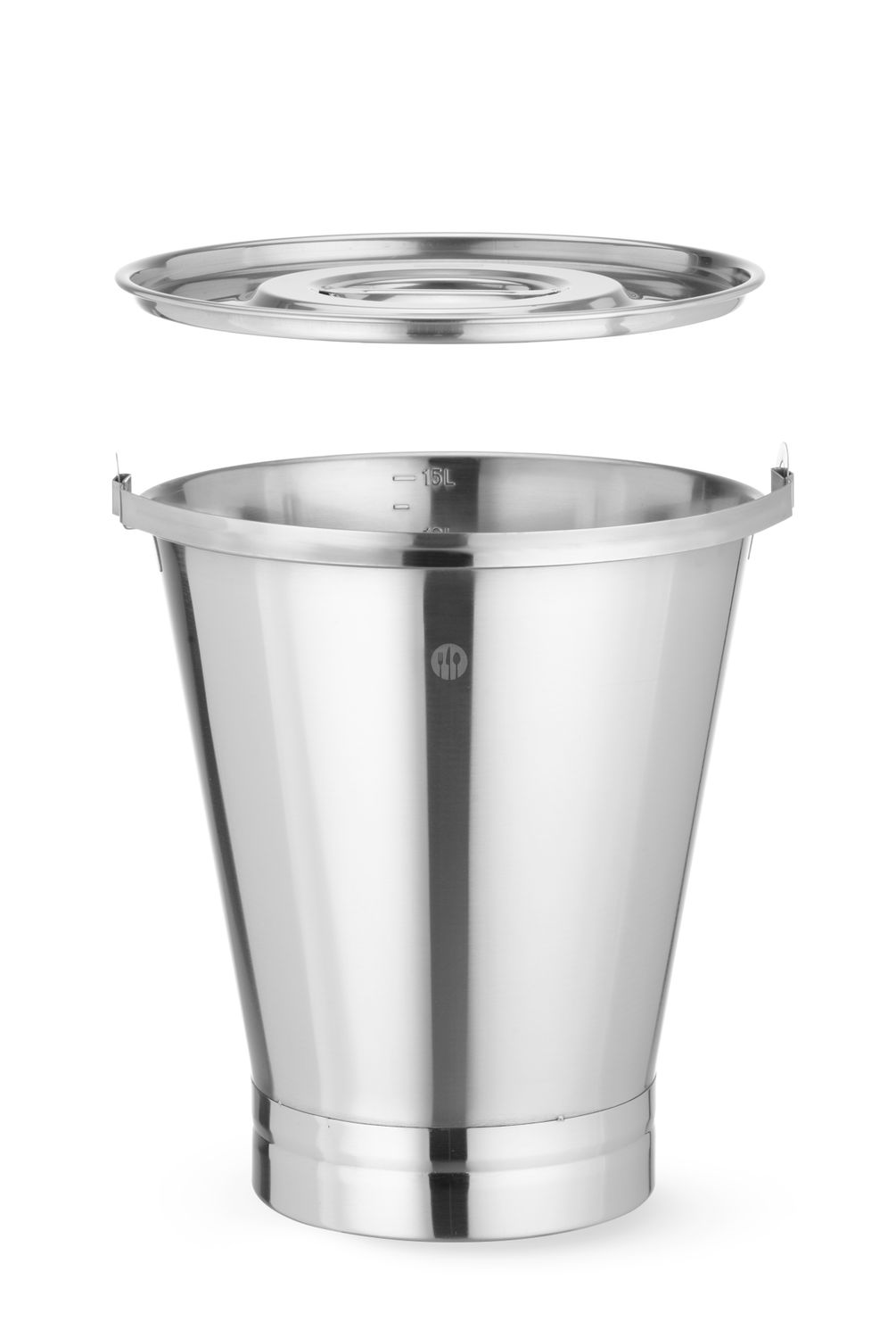 Vedro s prstencovou základňou Profi Line, HENDI, Profi Line, 15L, ⌀305x(H)330mm