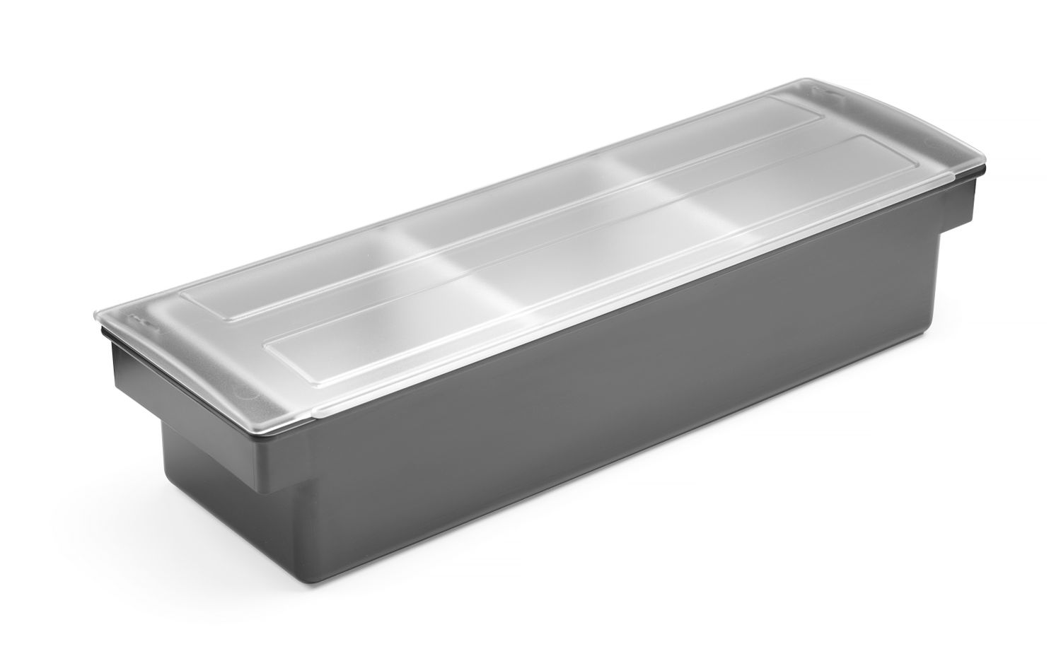Box na prísady – 3 nádoby, BarUp, Čierna, 480x150x(H)100mm