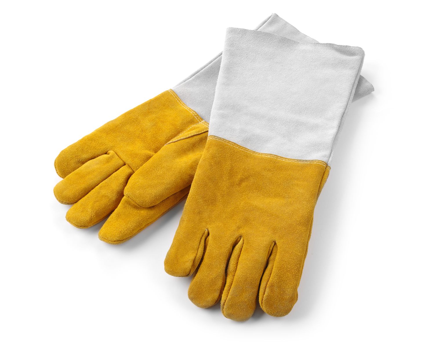 Kožené rukavice na grilovanie odolné voči teplu – 2 ks, HENDI, 2 ks, (L)460mm